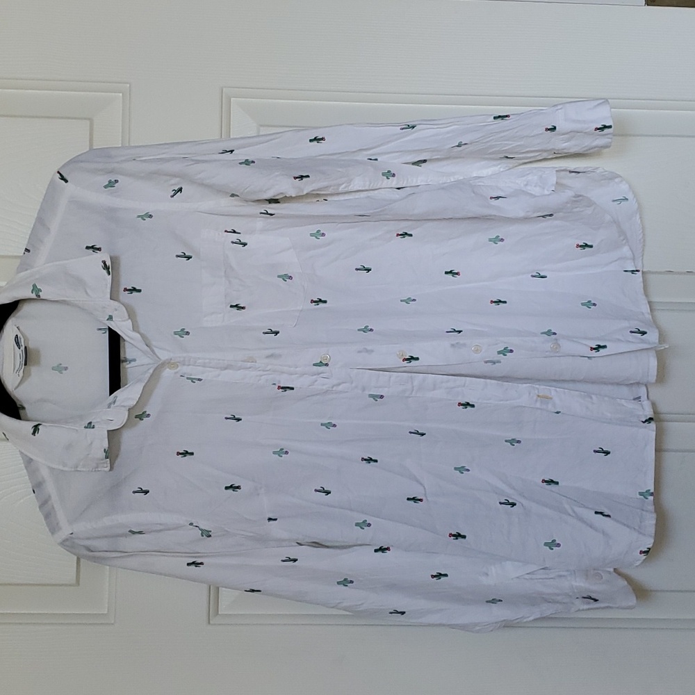 Classic long sleeve shirt M cactus theme